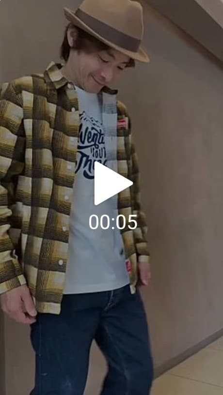 オンブレネルシャツ