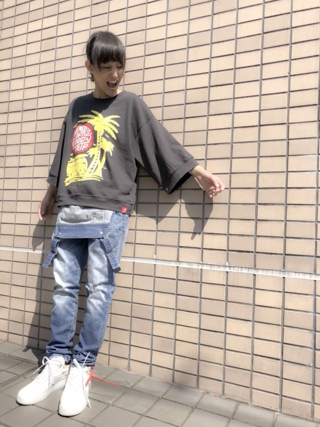 ストレッチデニムサロペット