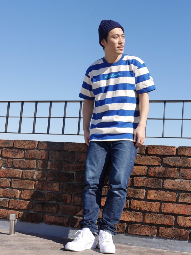 ビッグシルエットTシャツ（ボーダー）