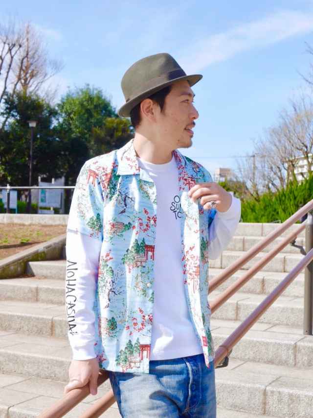 アロハ和柄シャツ Ume アロハ和柄シャツ Ume