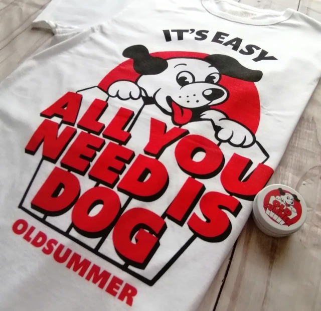 クルーネックTシャツ（BOW WOW DOG） （※ナチュラルオイル付き）