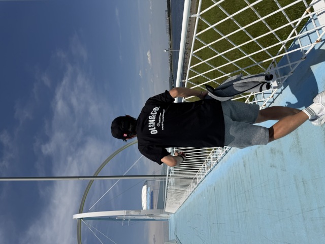 OLSMステンシルTシャツ ブラック