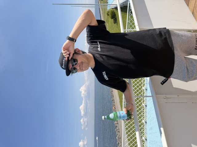 OLSMステンシルTシャツ ブラック