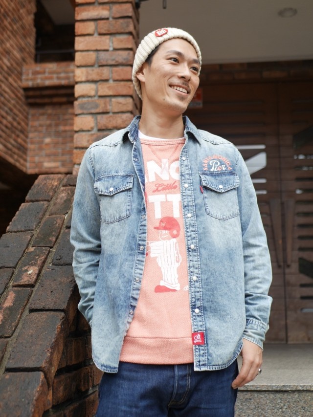 デニムシャツ Southern Calif City 刺繍